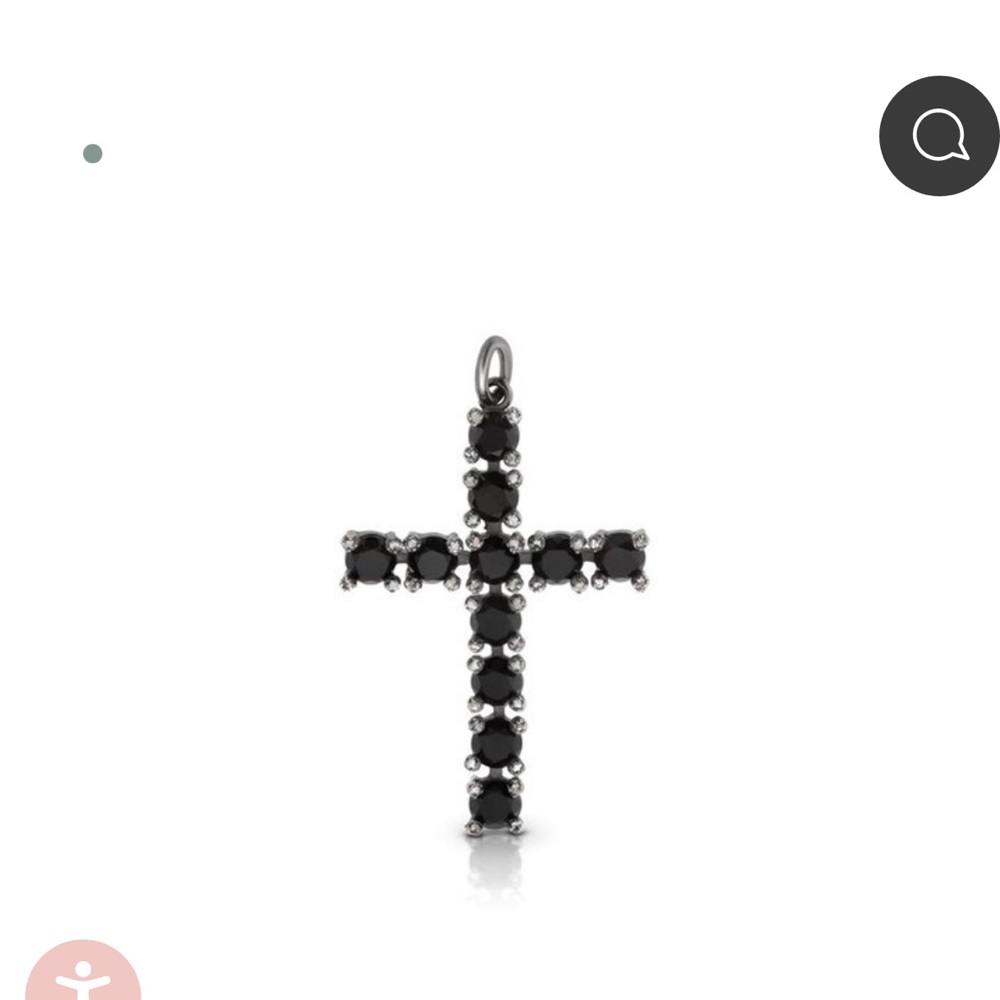 Tous Noir Cross pendants with diamonds and onyx